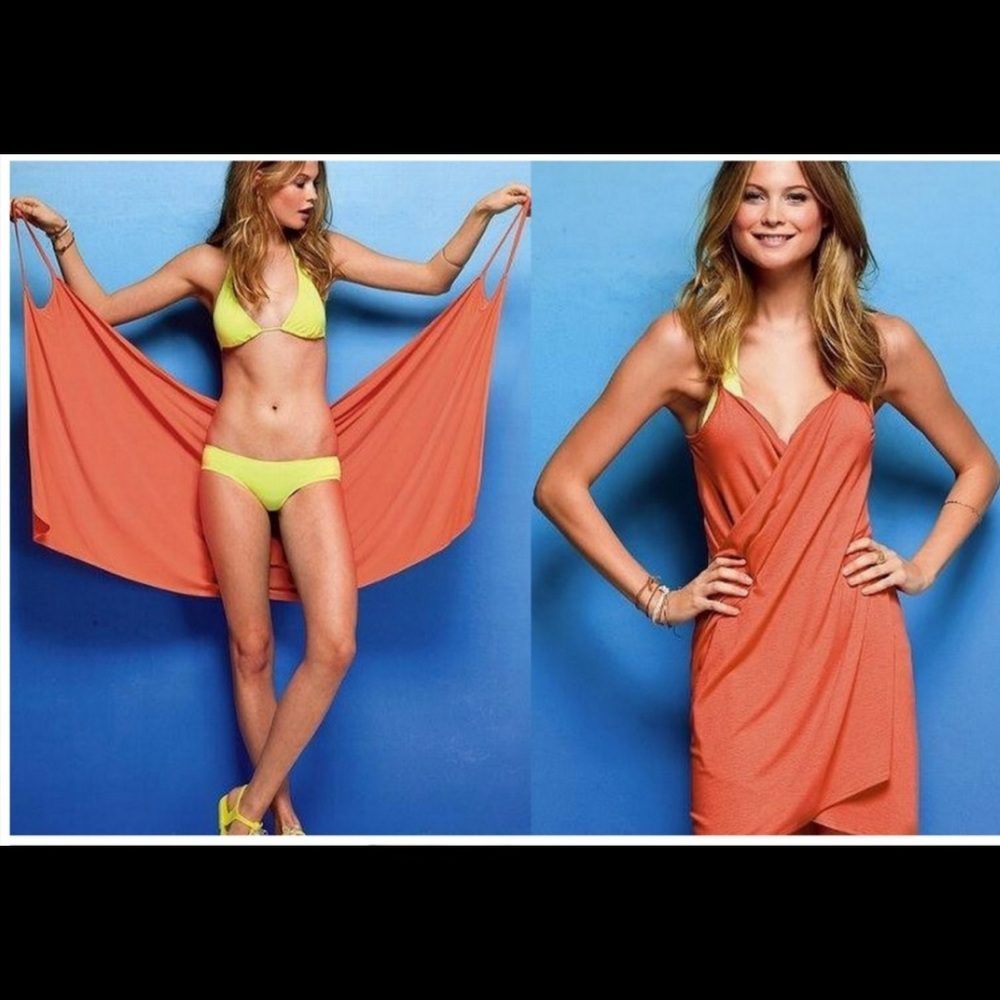 Black easy wrap beach cover up